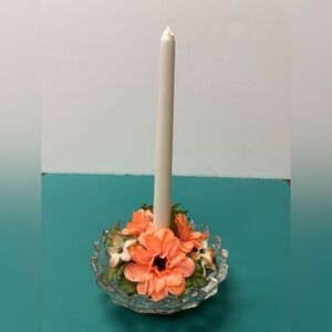 Candle HolderCrystal Fostoria American Pattern by Indiana Glass